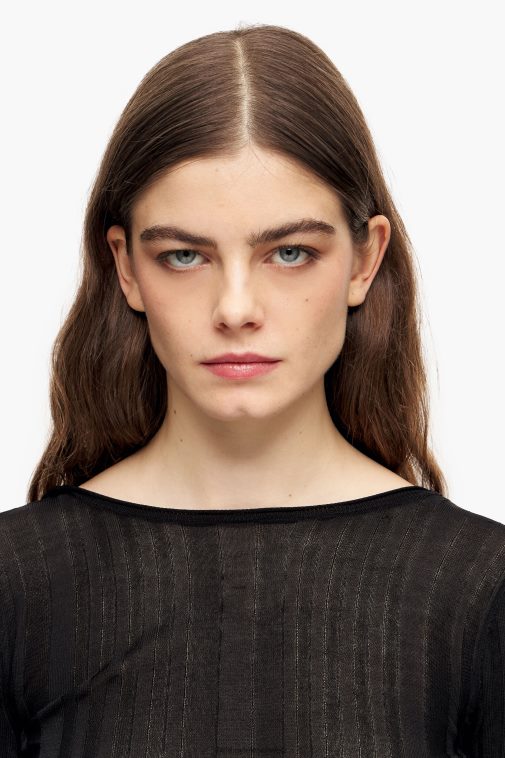 Bimba Y Lola taillierter Pullover Schwarz Kleidung T04ZZ384