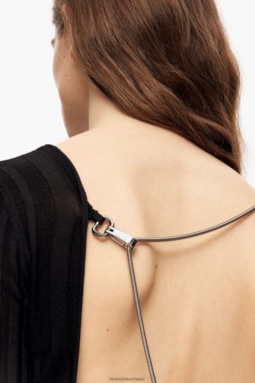 Bimba Y Lola taillierter Pullover Schwarz Kleidung T04ZZ384