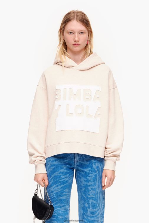 Bimba Y Lola Baumwoll-Sweatshirt Elfenbein Kleidung T04ZZ492