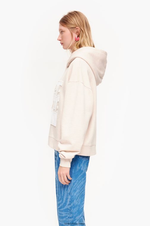 Bimba Y Lola Baumwoll-Sweatshirt Elfenbein Kleidung T04ZZ492