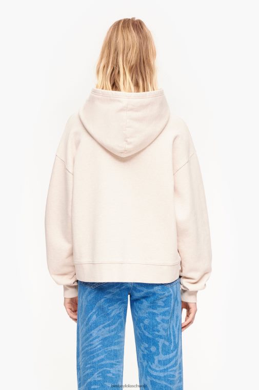 Bimba Y Lola Baumwoll-Sweatshirt Elfenbein Kleidung T04ZZ492