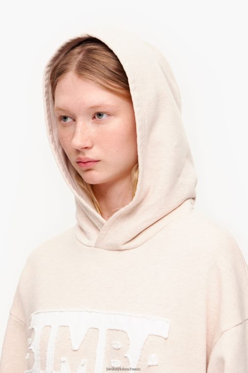 Bimba Y Lola Baumwoll-Sweatshirt Elfenbein Kleidung T04ZZ492