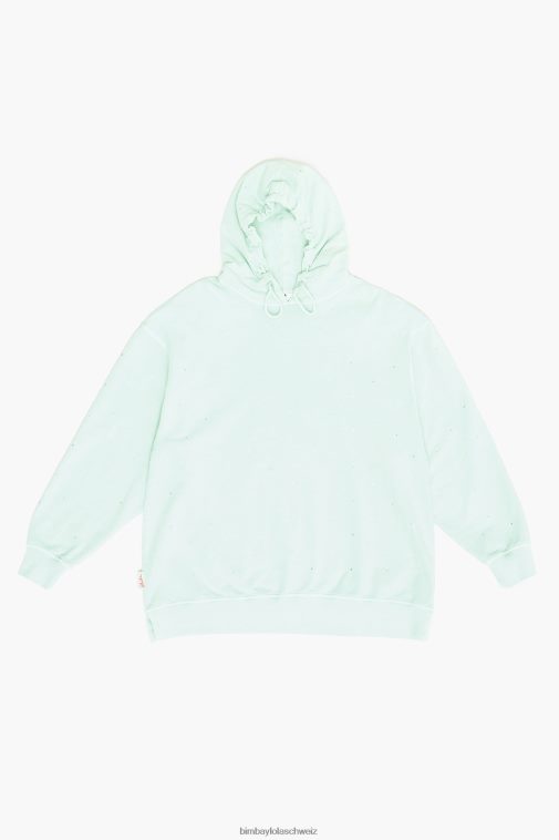 Bimba Y Lola glitzerndes Sweatshirt Minze Kleidung T04ZZ501