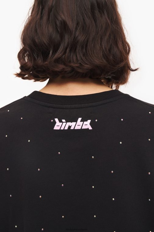 Bimba Y Lola glitzerndes Sweatshirt Schwarz Kleidung T04ZZ502