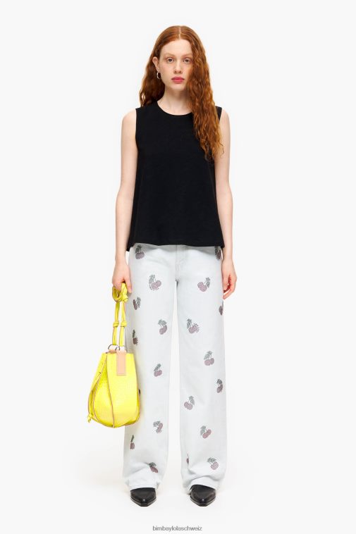 Bimba Y Lola Baumwoll t-shirt Schwarz Kleidung T04ZZ294