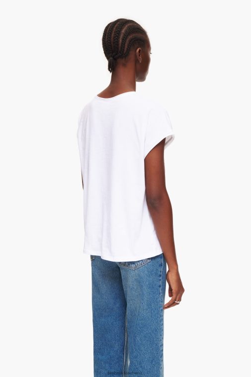 Bimba Y Lola Logo-T-Shirt Weiss Kleidung T04ZZ258