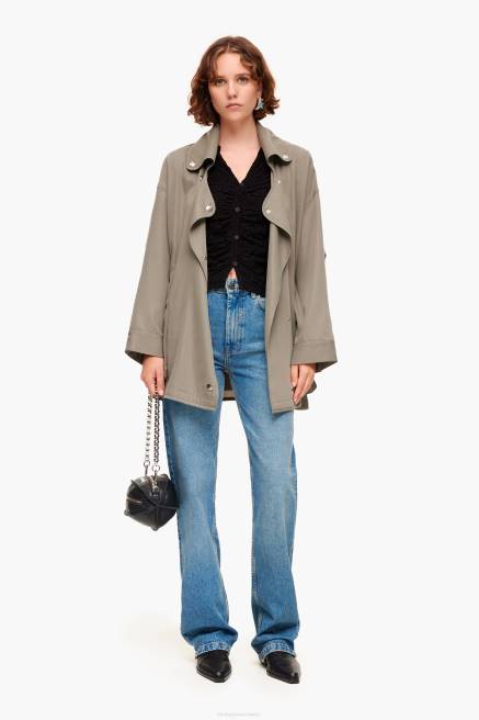 Bimba Y Lola Strukturiertes T-Shirt mit Knöpfen Kleidung Schwarz T04ZZ288