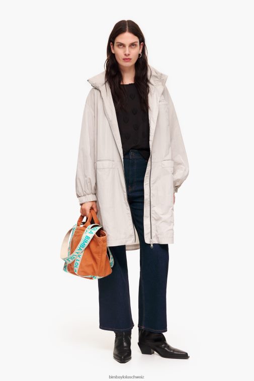 Bimba Y Lola T-Shirt aus doppeltem Stoff Schwarz Kleidung T04ZZ286