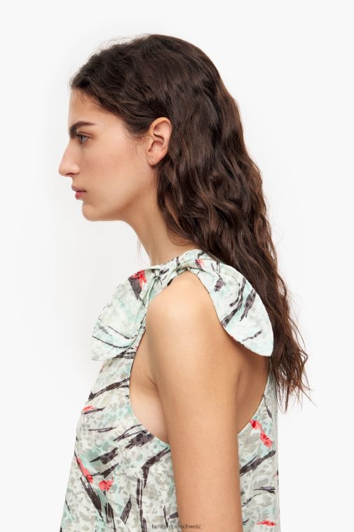 Bimba Y Lola T-Shirt mit Schmetterlingsflügel-Print Minze Kleidung T04ZZ304