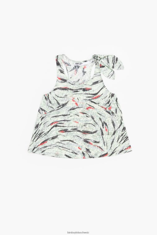 Bimba Y Lola T-Shirt mit Schmetterlingsflügel-Print Minze Kleidung T04ZZ304