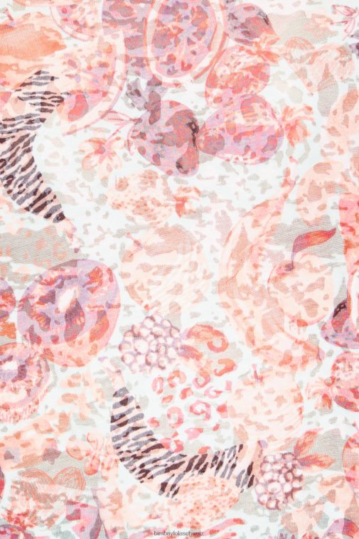 Bimba Y Lola Voll bedrucktes T-Shirt Früchte Kleidung T04ZZ293