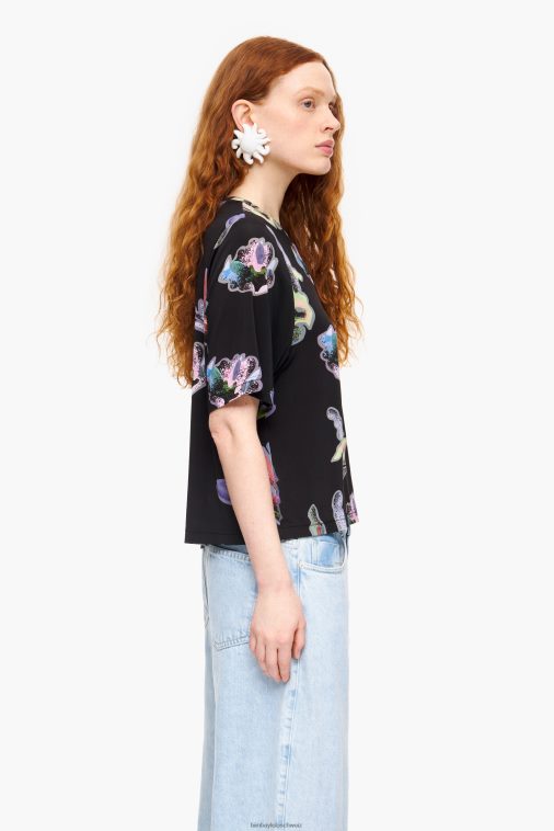 Bimba Y Lola dunkles Korallen-T-Shirt grau Kleidung T04ZZ266