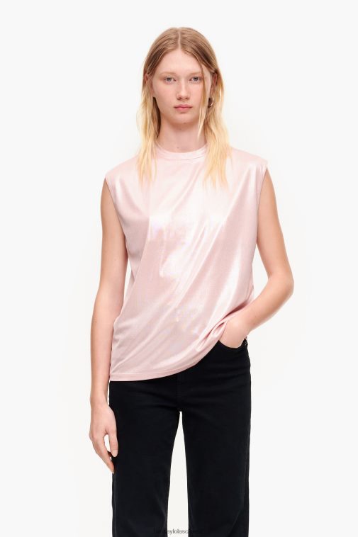 Bimba Y Lola kurzes, fließendes T-Shirt Rosa Kleidung T04ZZ308