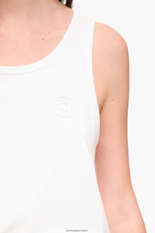 Bimba Y Lola Ärmelloses T-Shirt „Ponte di Roma“. Elfenbein Kleidung T04ZZ289