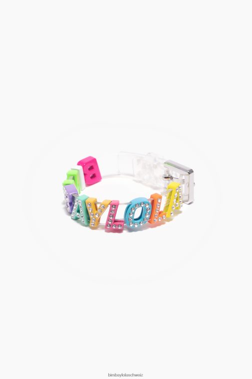 Bimba Y Lola Armband mit Logo-Buchstaben transparent Zubehör T04ZZ657
