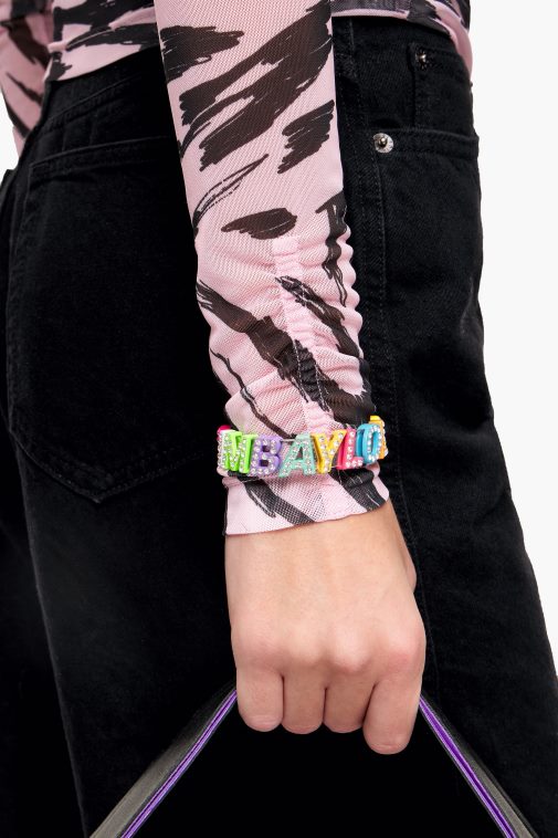 Bimba Y Lola Armband mit Logo-Buchstaben transparent Zubehör T04ZZ657