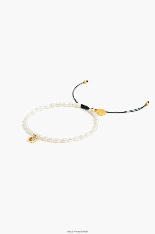 Bimba Y Lola Buchstabenarmband n Perle Zubehör T04ZZ1199