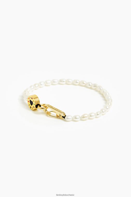 Bimba Y Lola Dünnes Logo-Armband Perle Zubehör T04ZZ671