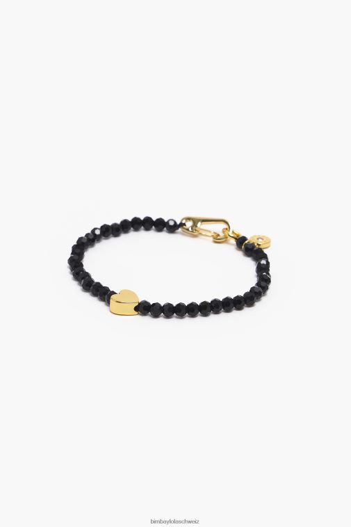 Bimba Y Lola Herz-Kristall-Armband golden Zubehör T04ZZ787