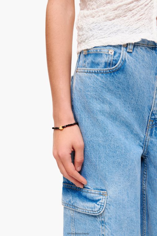 Bimba Y Lola Herz-Kristall-Armband golden Zubehör T04ZZ787