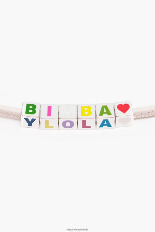 Bimba Y Lola Lederarmband Elfenbein Zubehör T04ZZ663