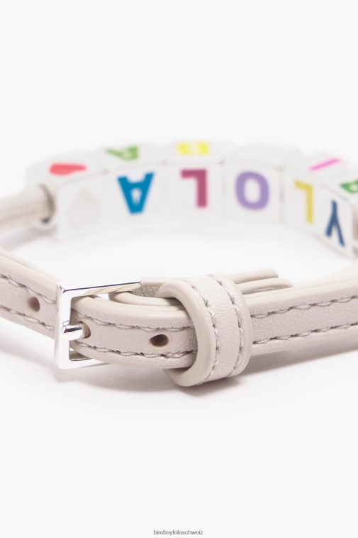 Bimba Y Lola Lederarmband Elfenbein Zubehör T04ZZ663