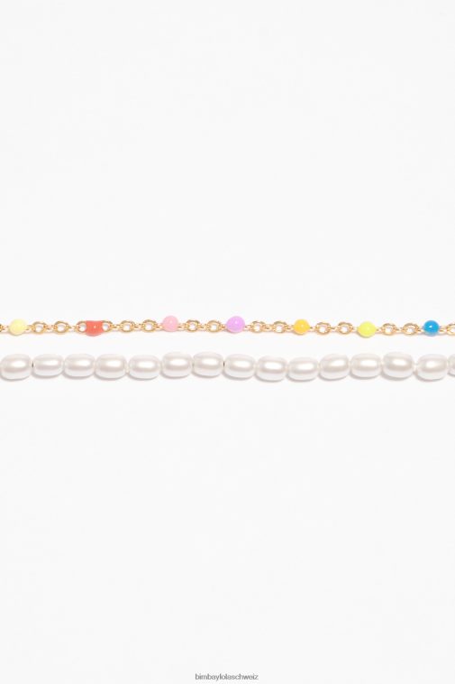 Bimba Y Lola Perlen-Doppelarmband Mehrfarbig Zubehör T04ZZ793