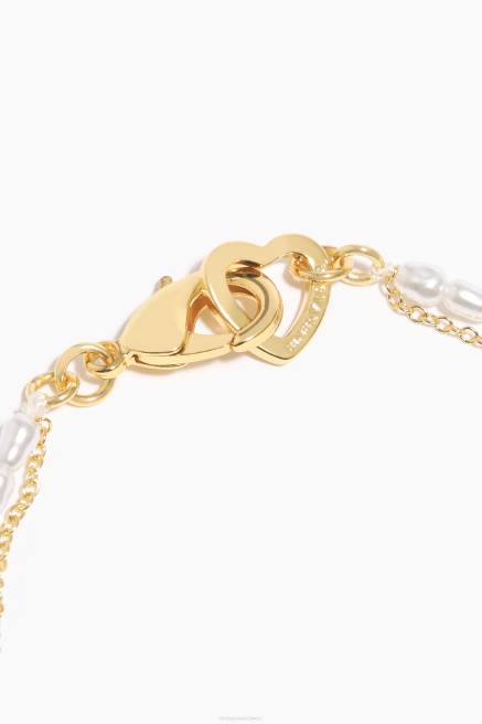 Bimba Y Lola Perlen-Doppelarmband Zubehör Blau T04ZZ776