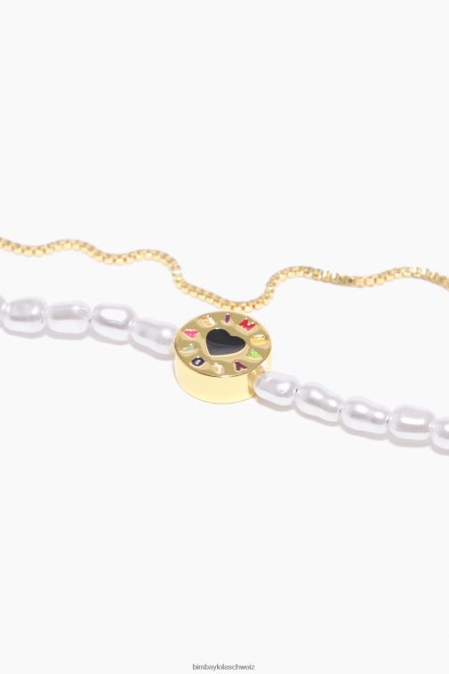 Bimba Y Lola Perlen-Doppelarmband golden Zubehör T04ZZ723