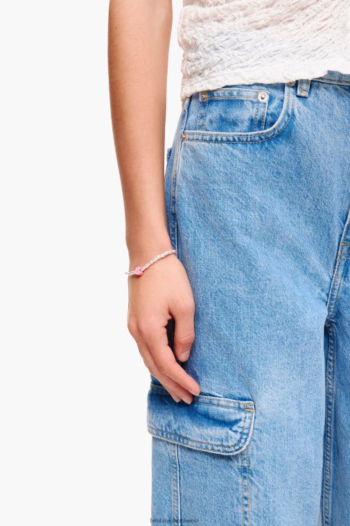 Bimba Y Lola Perlen-Herz-Armband Rosa Zubehör T04ZZ786