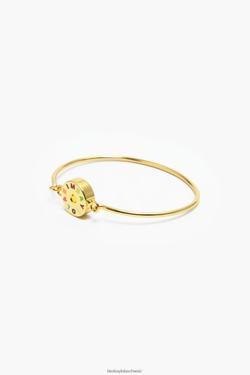 Bimba Y Lola Starres Armband-Logo golden Zubehör T04ZZ835