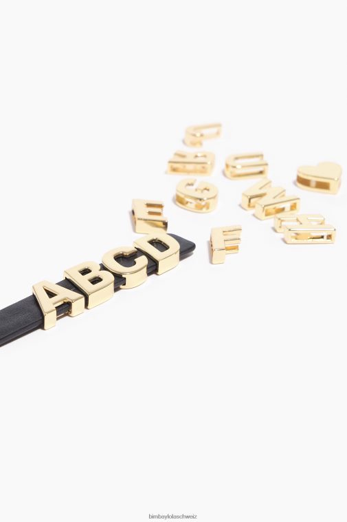 Bimba Y Lola anpassbares Armband Schwarz Zubehör T04ZZ725