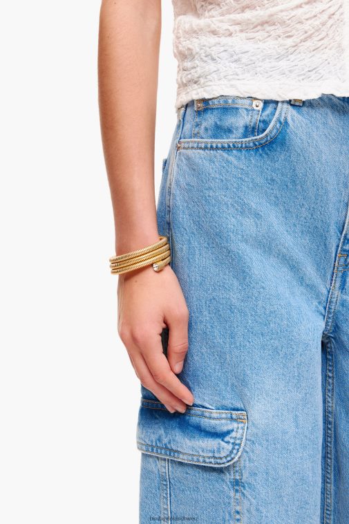 Bimba Y Lola mattes Spiralarmband Gold Zubehör T04ZZ758