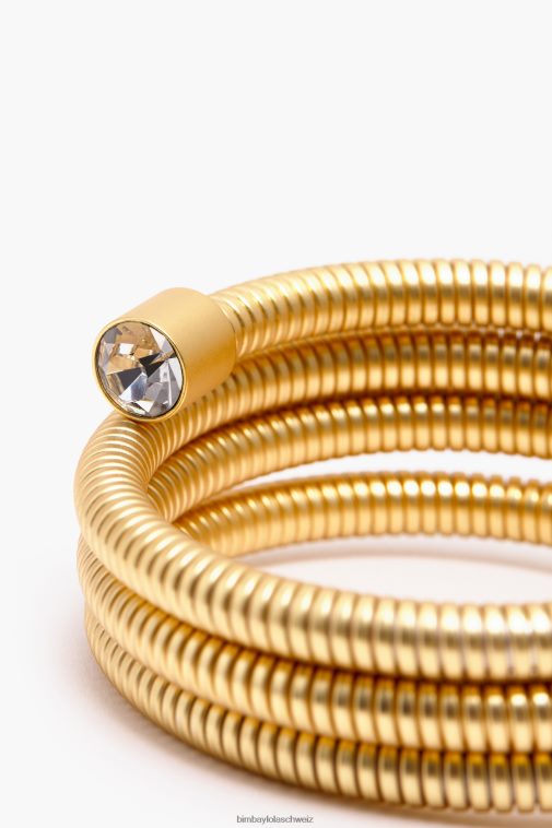 Bimba Y Lola mattes Spiralarmband Gold Zubehör T04ZZ758