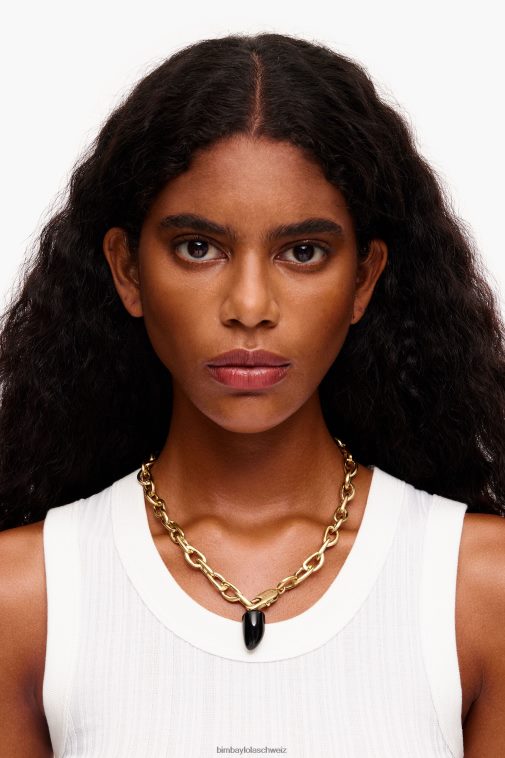 Bimba Y Lola Halskette mit Gliedersteinen golden Zubehör T04ZZ680