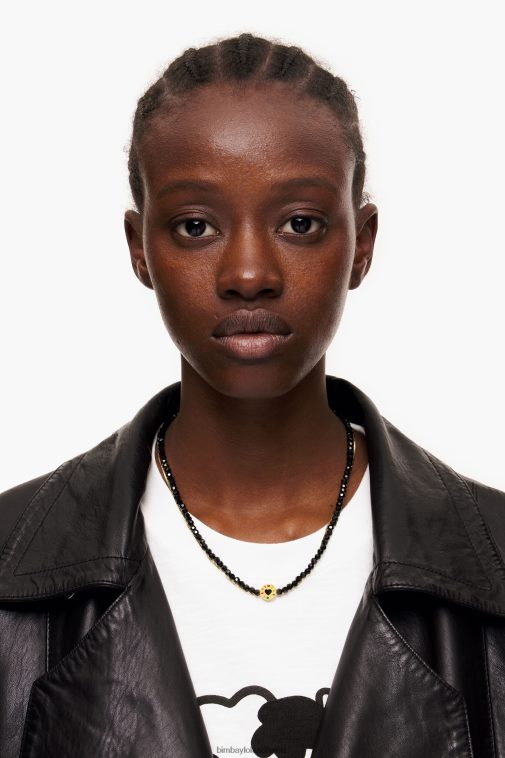 Bimba Y Lola Halskette mit Kristallen Schwarz Zubehör T04ZZ666