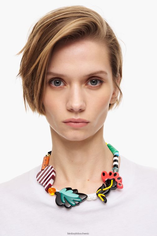 Bimba Y Lola Harz-Blumen-Halskette Mehrfarbig Zubehör T04ZZ807