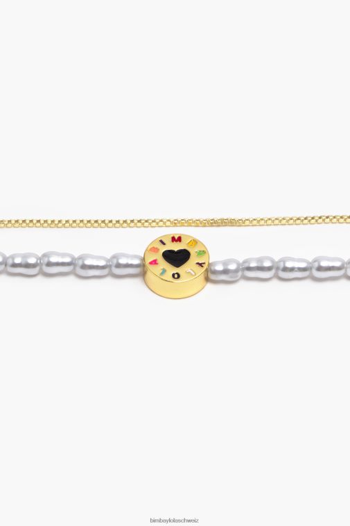 Bimba Y Lola Kette Perlenkette golden Zubehör T04ZZ667
