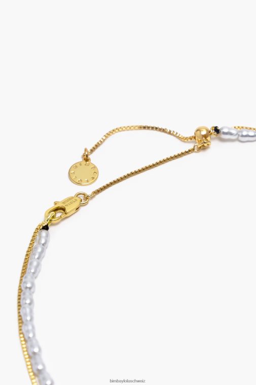 Bimba Y Lola Kette Perlenkette golden Zubehör T04ZZ667