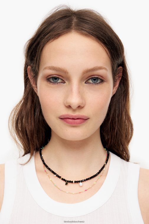 Bimba Y Lola Kette mit facettierten Kristallen golden Zubehör T04ZZ689