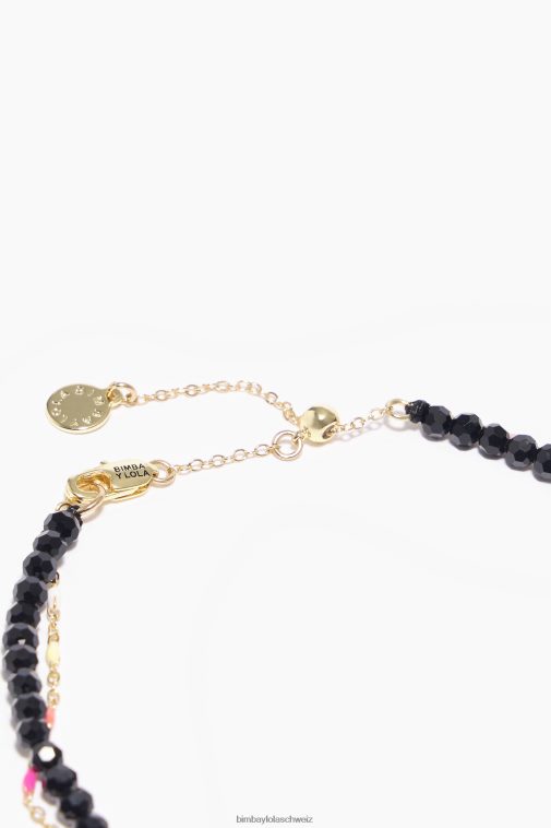 Bimba Y Lola Kette mit facettierten Kristallen golden Zubehör T04ZZ689