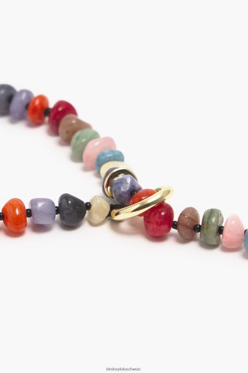 Bimba Y Lola Lange Halskette mit Steinen Mehrfarbig Zubehör T04ZZ823