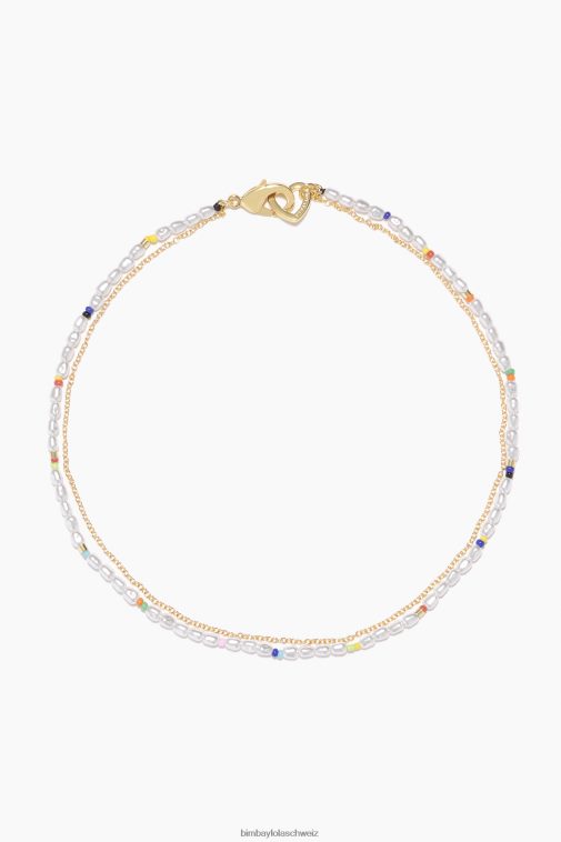 Bimba Y Lola Perlen-Perlen-Halskette mehrfarbig Zubehör T04ZZ774