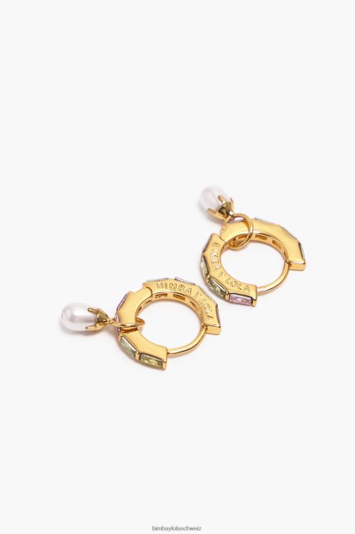 Bimba Y Lola Creolen mit Kristallperlen Mehrfarbig Zubehör T04ZZ784