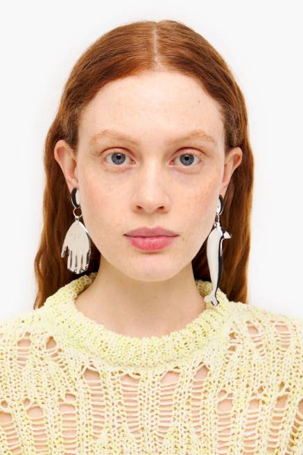 Bimba Y Lola Lange Delphin-Ohrringe Zubehör Silber T04ZZ850