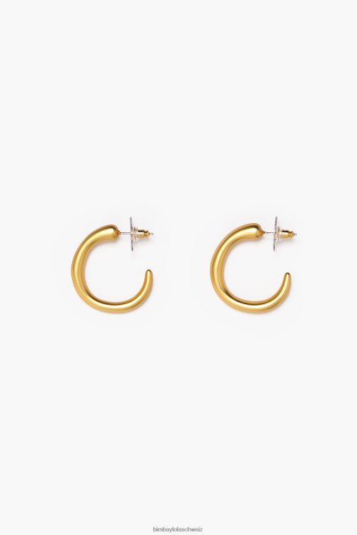 Bimba Y Lola Matte und Maxi-Creolen Gold Zubehör T04ZZ760