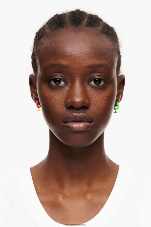 Bimba Y Lola Neon-Creolen Kristall Zubehör T04ZZ748