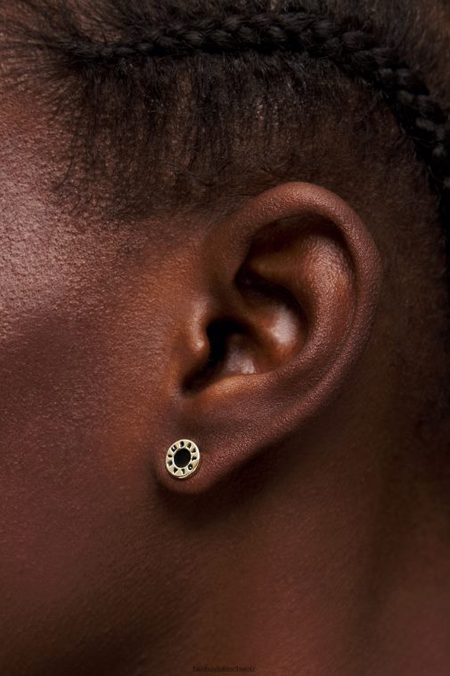 Bimba Y Lola Ohrringe mit Logo-Knopf Schwarz Zubehör T04ZZ826