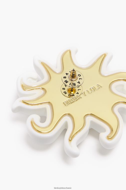 Bimba Y Lola Sonnenohrringe Elfenbein Zubehör T04ZZ705