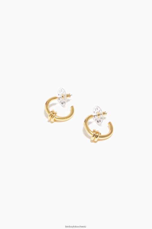 Bimba Y Lola Spiralförmige Mini-Creolen golden Zubehör T04ZZ818